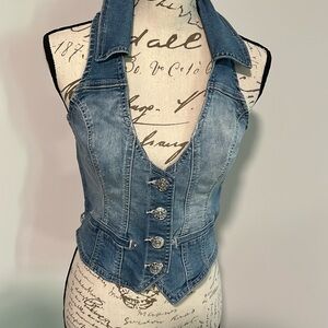 Guess Small Vintage Denim Jean Vest